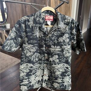 Black and White Casual Button Down Shirt